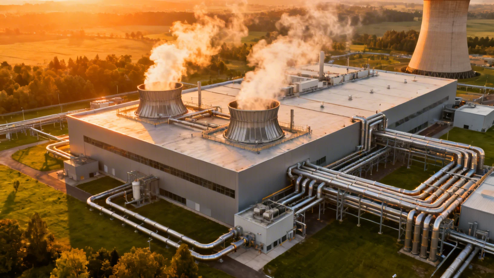 Usine de chauffage industriel